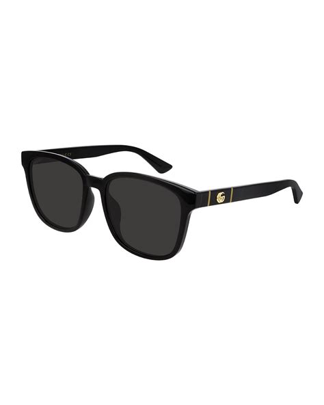 gucci men's square solid injection sunglasses|gucci sunglasses men sunglass hut.